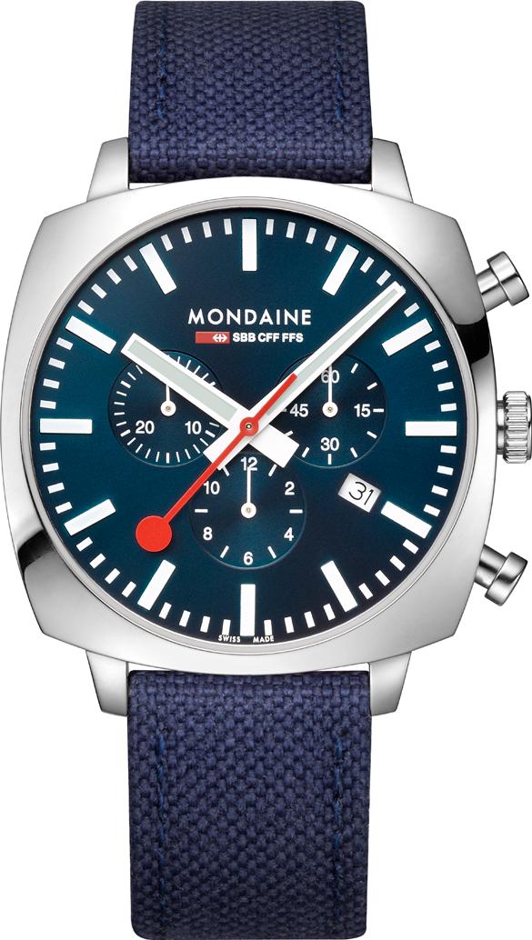 Mondaine Cushion MSL.41440.LD.SET Cronografo uomo Con cinturino di riserva