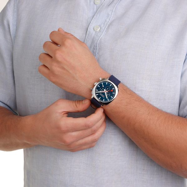 Mondaine Cushion MSL.41440.LD.SET Herrenchronograph Mit Wechselband
