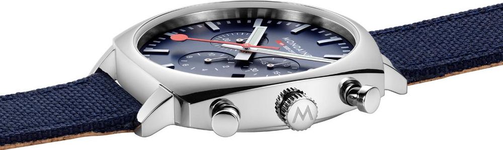 Mondaine Cushion MSL.41440.LD.SET Herrenchronograph Mit Wechselband