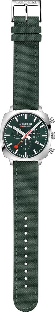 Mondaine Cushion MSL.41460.LF.SET Herrenchronograph Mit Wechselband