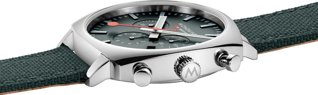 Mondaine Cushion MSL.41460.LF.SET Herrenchronograph Mit Wechselband