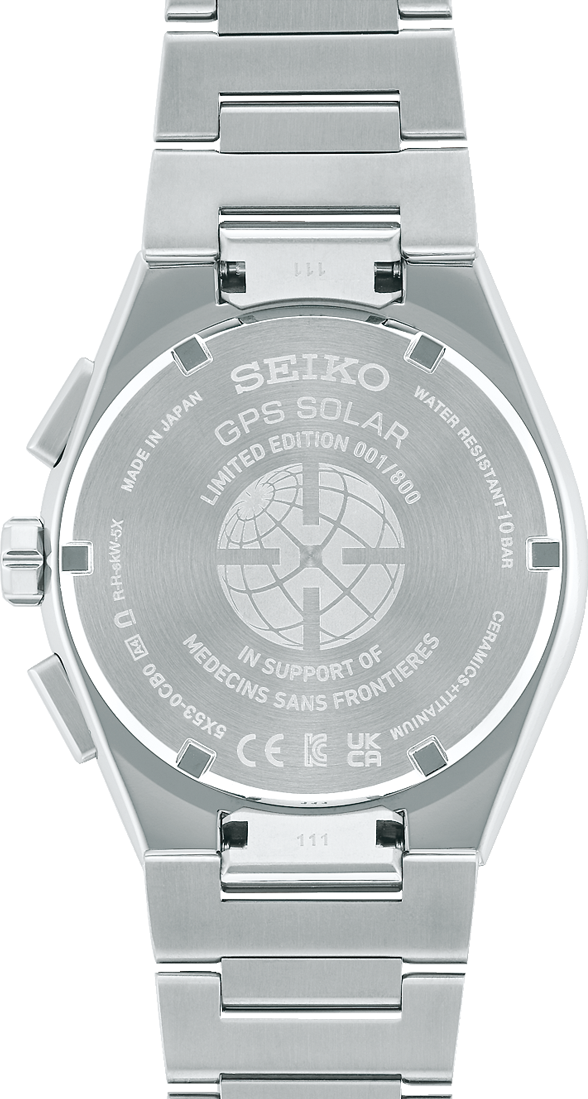 Seiko Astron GPS Solar Médecins Sans Frontières Limited Edition 2023 SSH133J1 Herrenchronograph Streng Limitierte Auflag