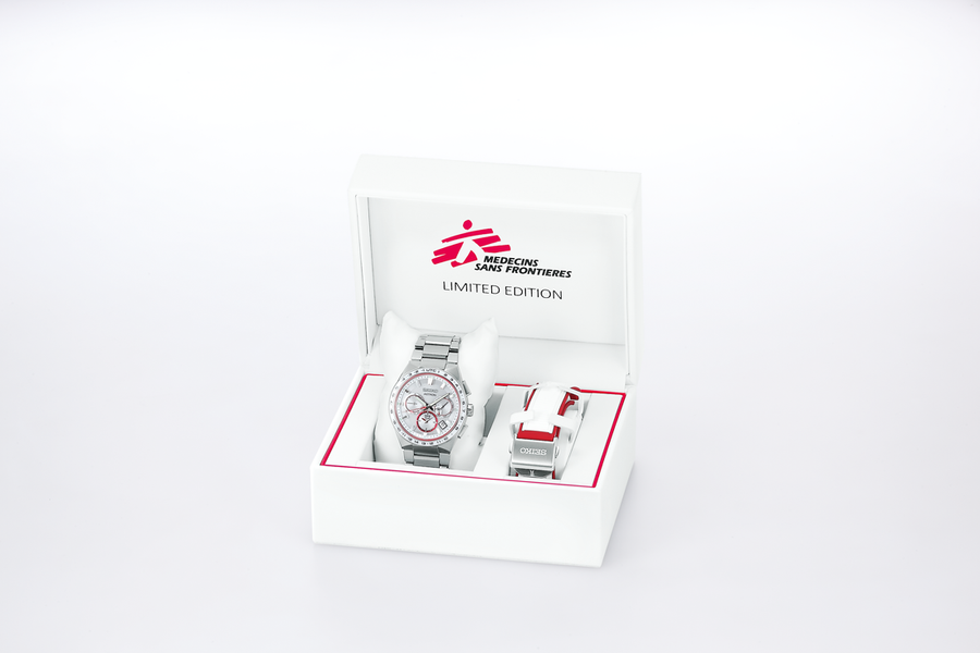 Seiko Astron GPS Solar Médecins Sans Frontières Limited Edition 2023 SSH133J1 Cronógrafo para hombres Edición Muy Limita