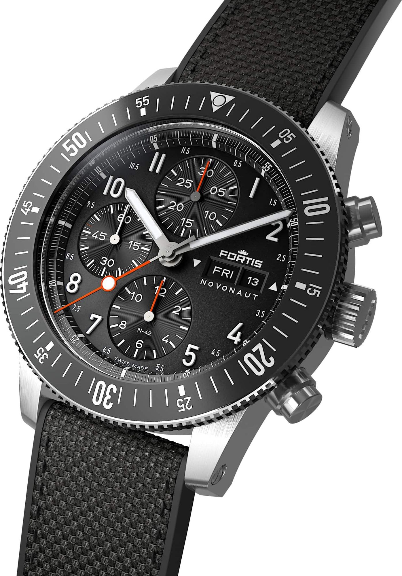 Fortis NOVONAUT N-42 Legacy F2040009 Herrenchronograph