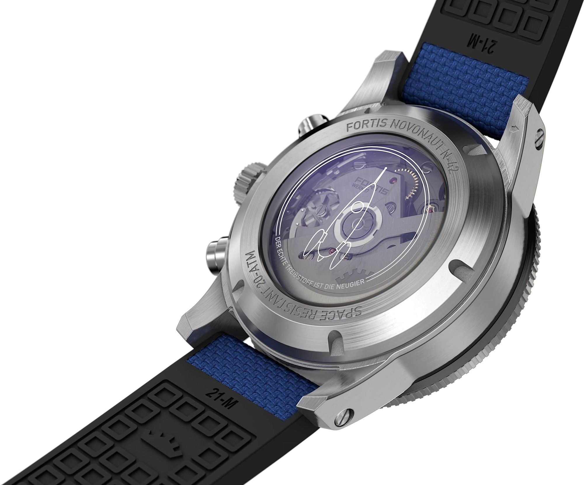 Fortis NOVONAUT N-42 Cobalt Blue F2040013 Herenchronograaf