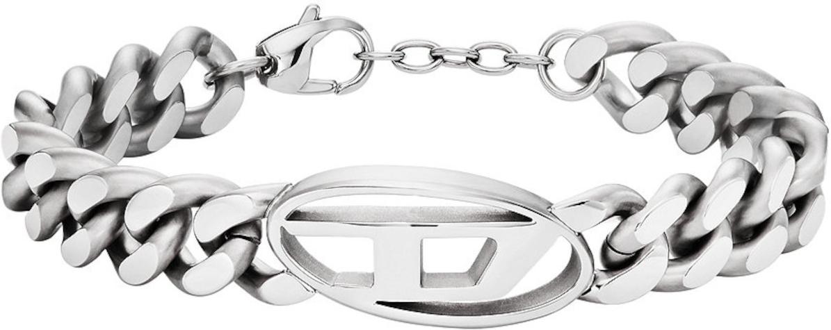 DIESEL Jewellry ZILVERKLEURIGE DX1432040 Herrenarmband