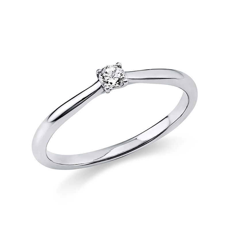 Pure! Diamonds Jewelry - Solitairering 4er -Krappen 18 KT Pure! Diamonds Jewelry - Solitairering 4er -Krappen 18 KT
