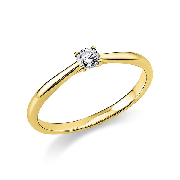 Pure! Diamonds Jewelry - Anello solitarioio 4er madder 18 kt Pure! Diamonds Jewelry - Anello solitarioio 4er madder 18 kt