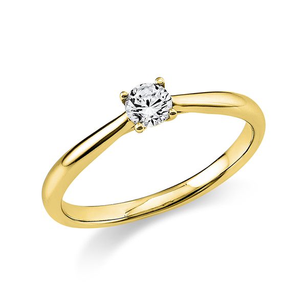 Pure! Diamonds Jewelry - Solitairering 4er-Krappe 18 kt