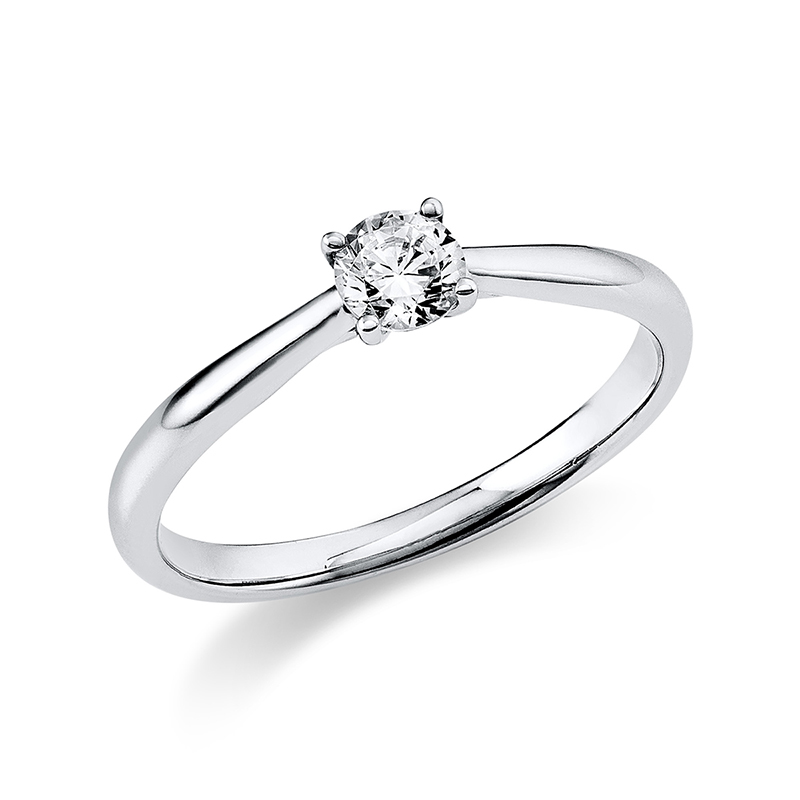 Pure! Diamonds Jewelry - Solitairering 4er -Krappen 18 KT Pure! Diamonds Jewelry - Solitairering 4er -Krappen 18 KT