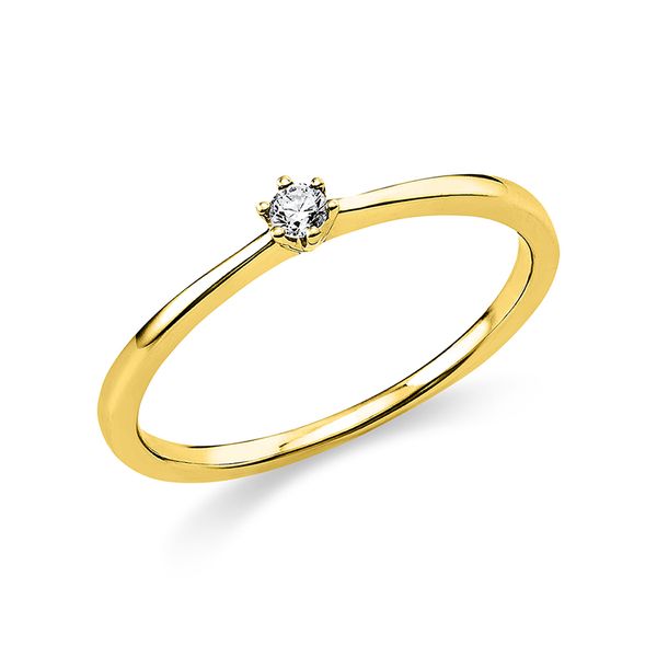 Pure! Diamonds Jewelry - Anillo solitario 6 plazas madder 18 kt Pure! Diamonds Jewelry - Anillo solitario 6 plazas madder 18 kt