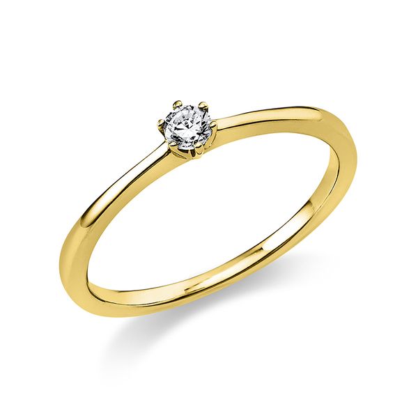 Pure! Diamonds Jewelry - Anillo solitario 6 plazas madder 18 kt Pure! Diamonds Jewelry - Anillo solitario 6 plazas madder 18 kt