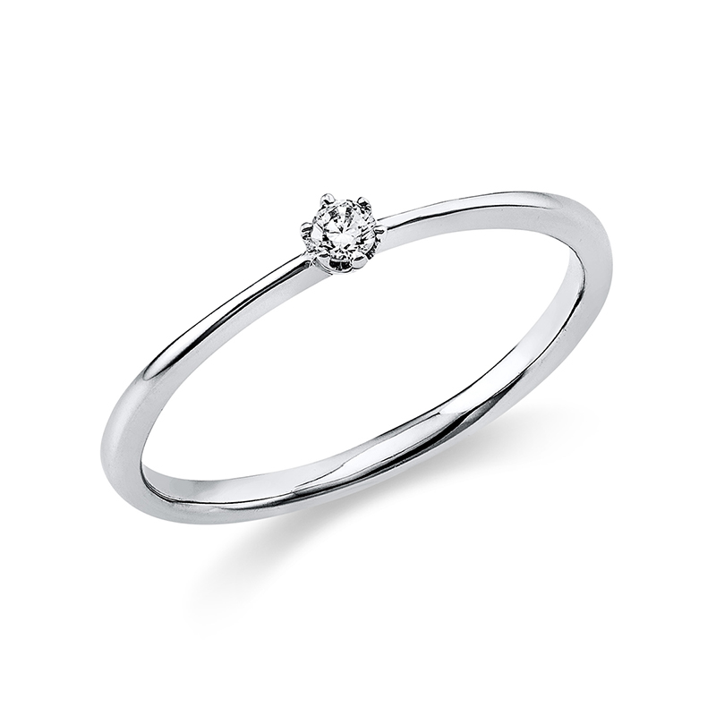 Pure! Diamonds Jewelry - Solitairering 6 -Seren Krappe 18 KT