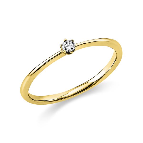 Pure! Diamonds Jewelry - Solitairering 6er-Krappe 18 kt Pure! Diamonds Jewelry - Solitairering 6er-Krappe 18 kt