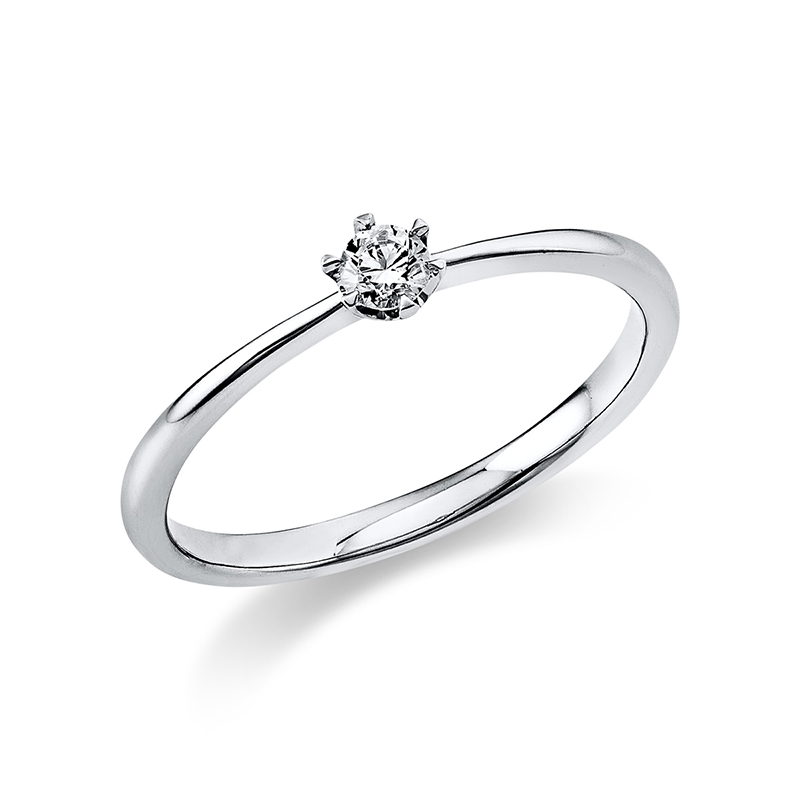 Pure! Diamonds Jewelry - Solitairering 6 -Seren Krappe 18 KT