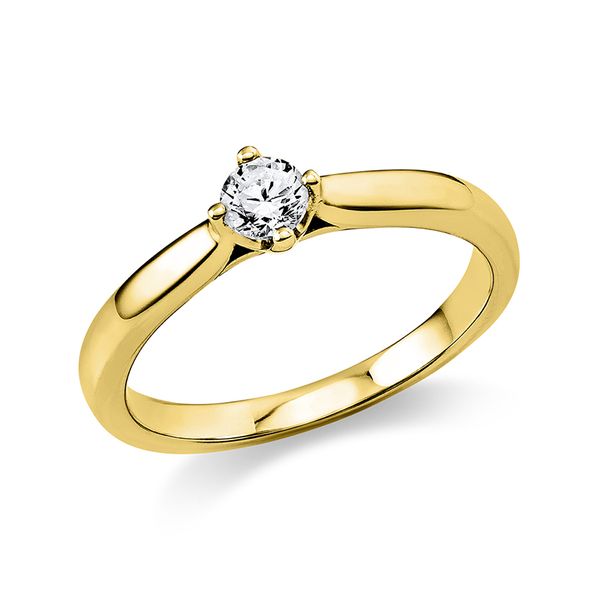 Pure! Diamonds Jewelry - Solitairering 4er-Krappe 18 kt Pure! Diamonds Jewelry - Solitairering 4er-Krappe 18 kt