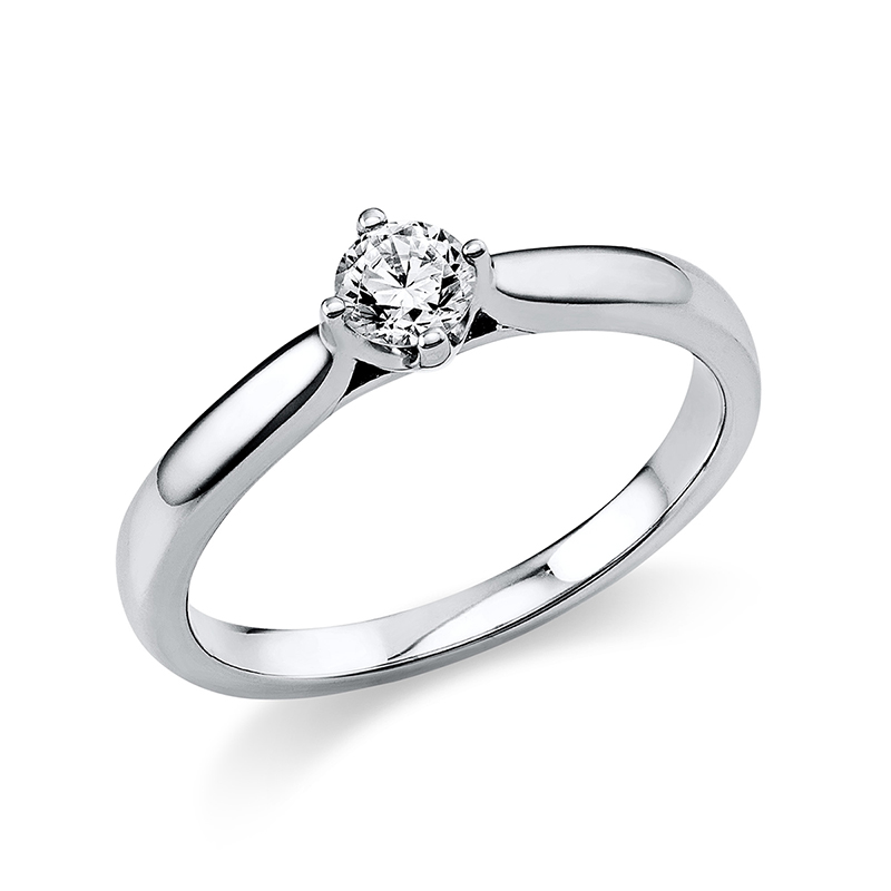Pure! Diamonds Jewelry - Solitairering 4er -Krappen 18 KT Pure! Diamonds Jewelry - Solitairering 4er -Krappen 18 KT