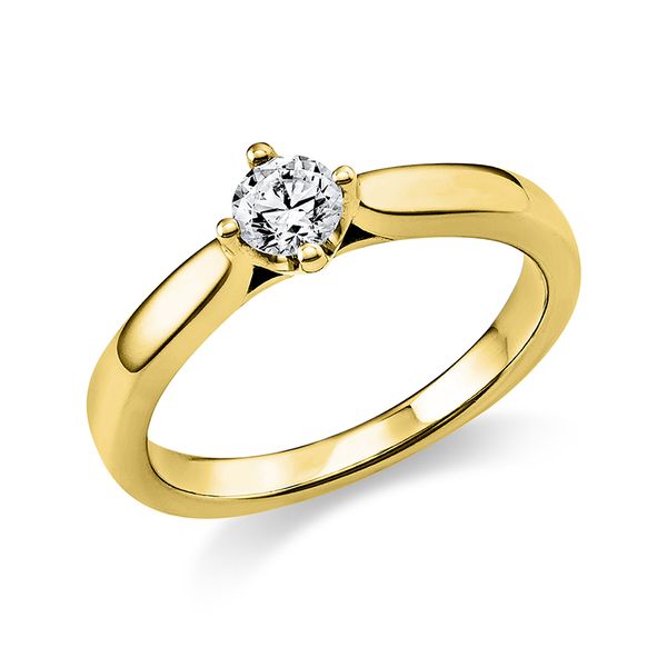 Pure! Diamonds Jewelry - Solitairering 4er-Krappe 18 kt Pure! Diamonds Jewelry - Solitairering 4er-Krappe 18 kt