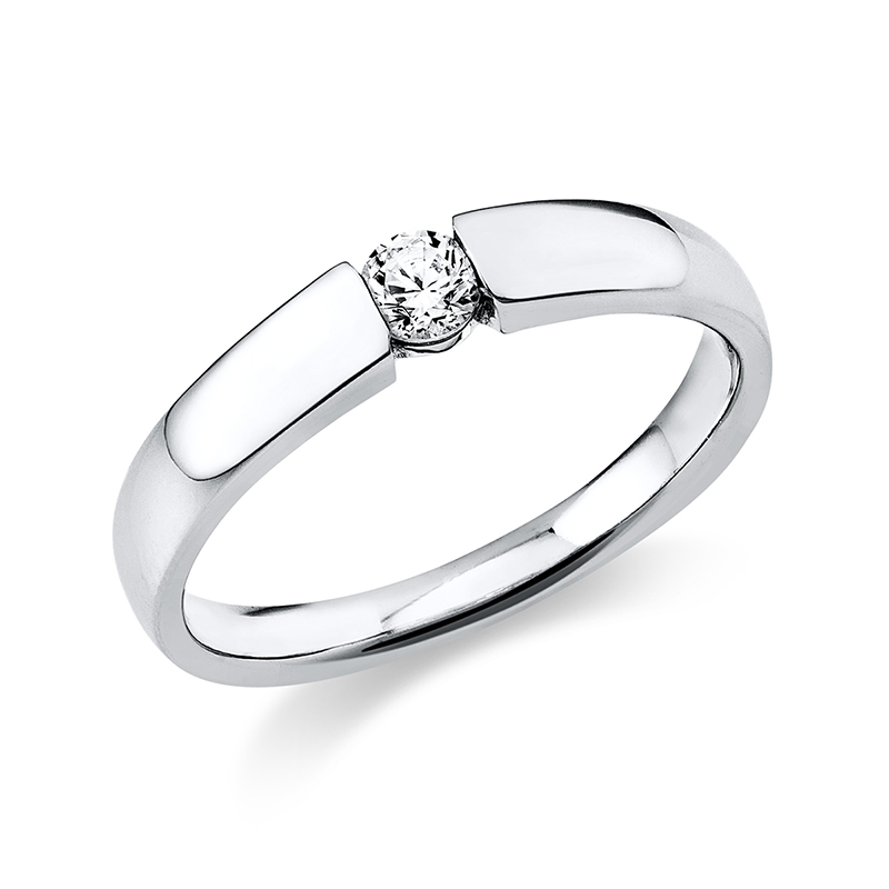 Pure! Diamonds Jewelry - Solitairering 18 KT, polished Pure! Diamonds Jewelry - Solitairering 18 KT, polished