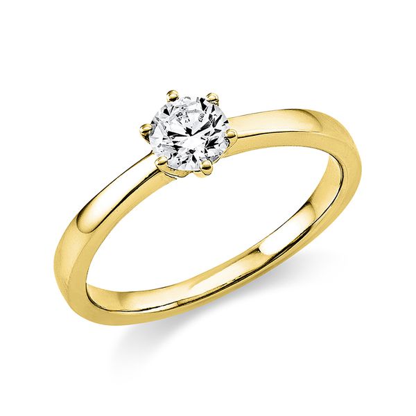 Pure! Diamonds Jewelry - Solitairering 6er-Krappe 18 kt Pure! Diamonds Jewelry - Solitairering 6er-Krappe 18 kt