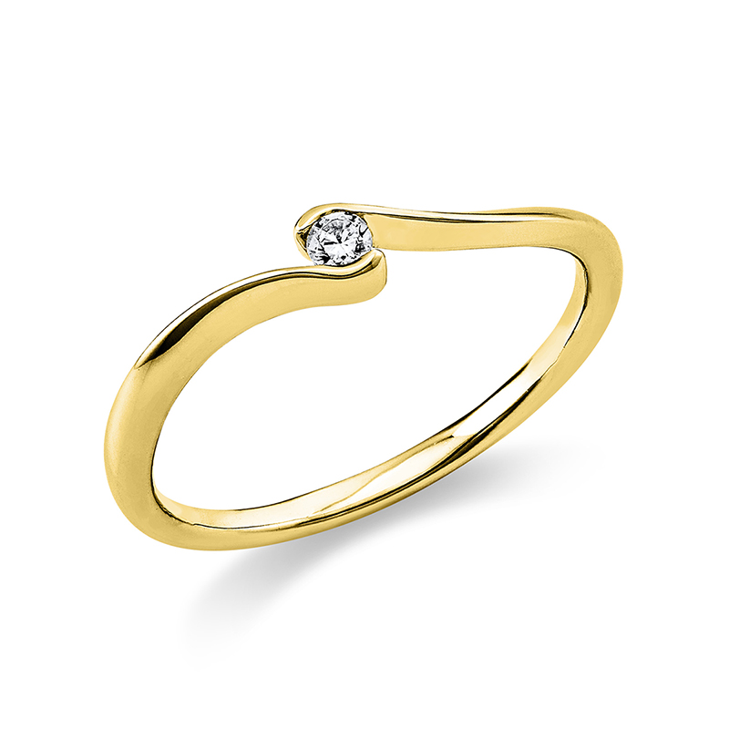 Pure! Diamonds Jewelry - Solitairering 18 kt