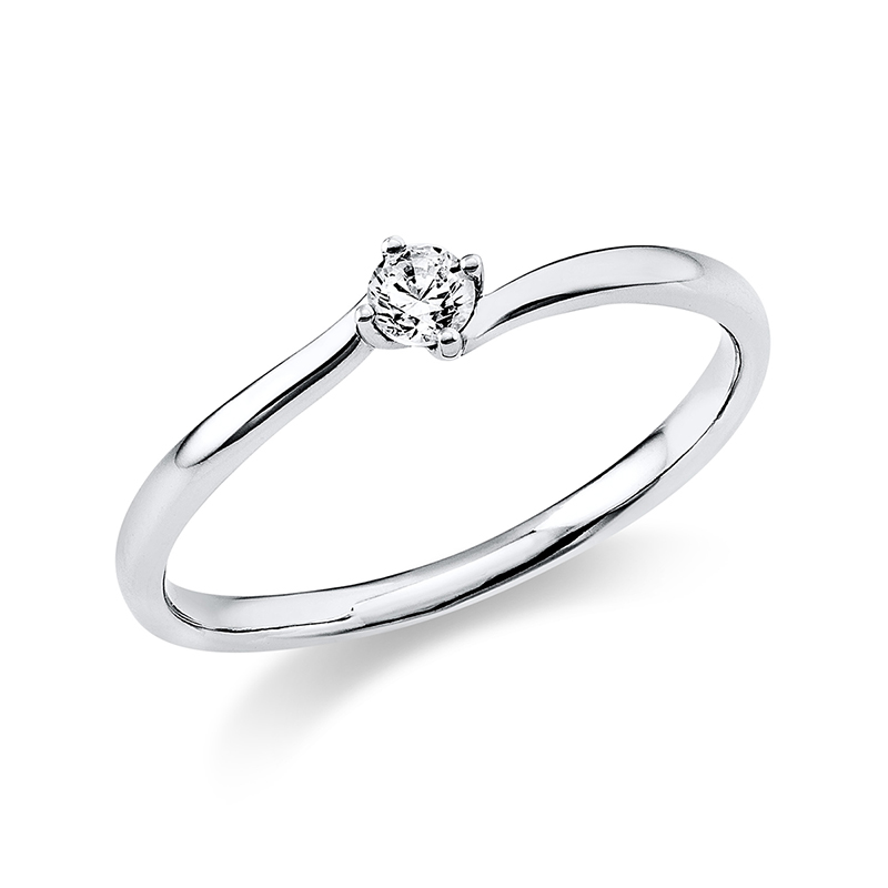 Pure! Diamonds Jewelry - Solitairering 4er -Krappen 18 KT Pure! Diamonds Jewelry - Solitairering 4er -Krappen 18 KT