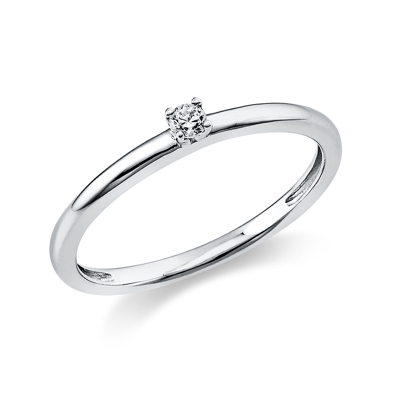 Pure! Diamonds Jewelry - Solitairering 4er -Krappen 18 KT Pure! Diamonds Jewelry - Solitairering 4er -Krappen 18 KT