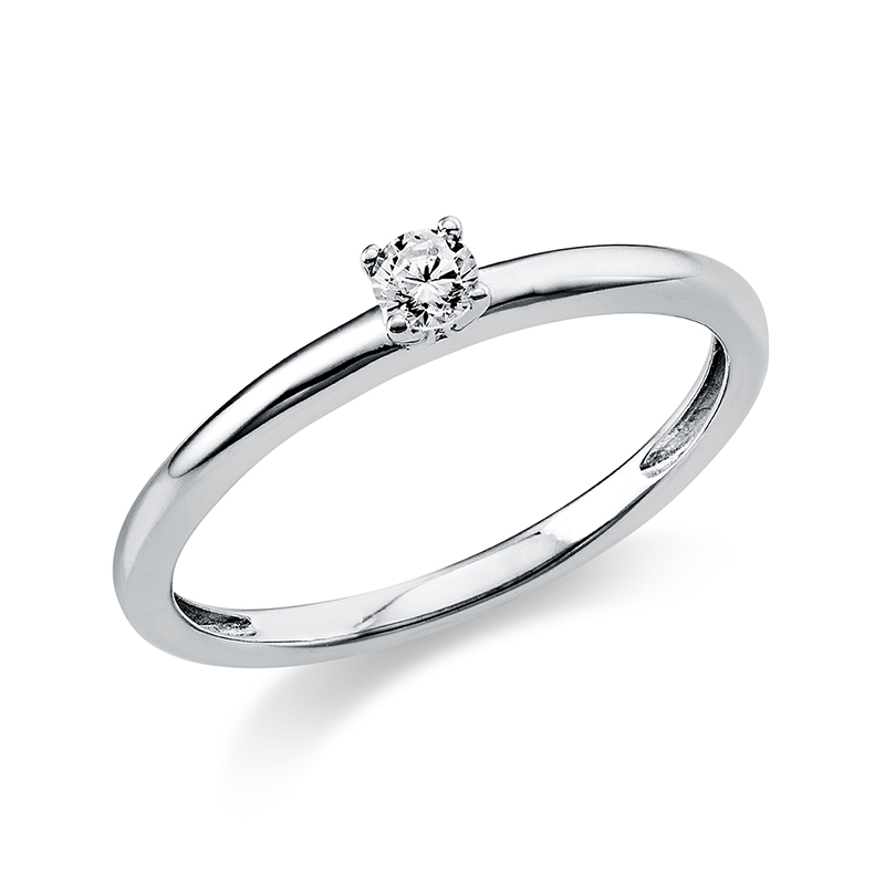 Pure! Diamonds Jewelry - Solitairering 4er -Krappen 18 KT Pure! Diamonds Jewelry - Solitairering 4er -Krappen 18 KT