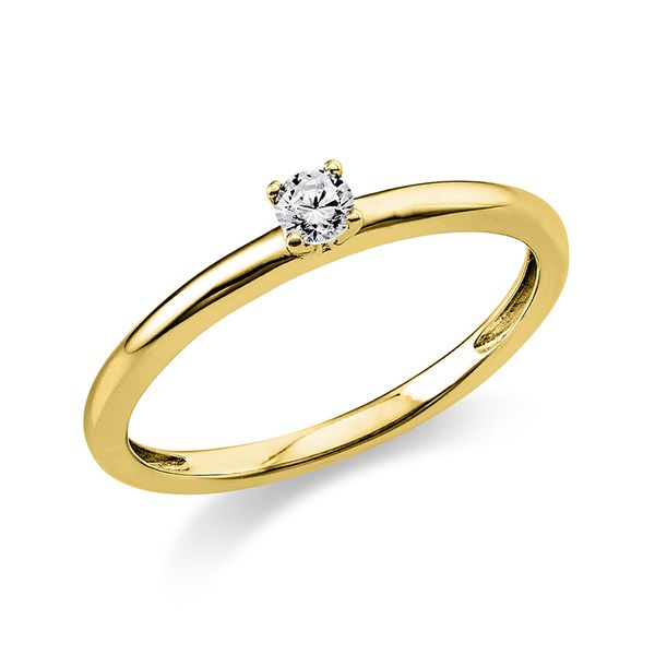 Pure! Diamonds Jewelry - Solitaire Ring 4-zits madder 950 platina Pure! Diamonds Jewelry - Solitaire Ring 4-zits madder 950 platina