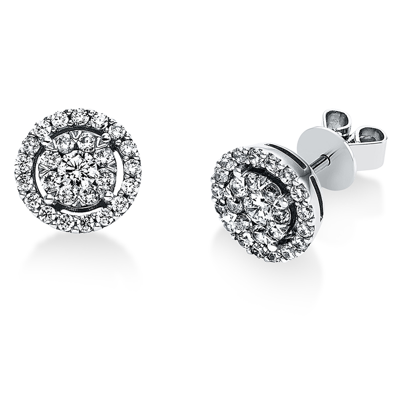 Pure! Diamonds Jewelry - Pendientes 950 Platino