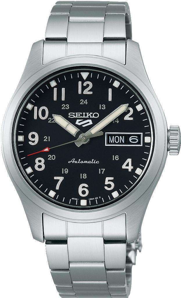 Seiko 5 SEIKO 5 SPORTS AUTOMATIK SS CHL MB ZB SCHWARZ 10 BAR SRPJ81K1 Automatisch horloge voor heren