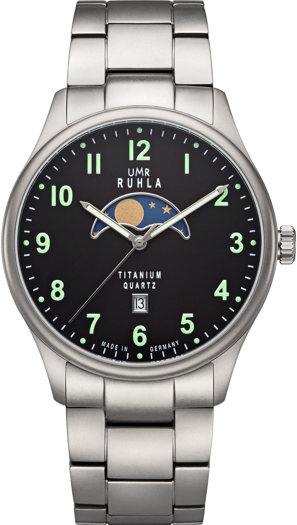 UMR Ruhla Mondphase 20911M RM20911M Montre-Bracelet pour hommes