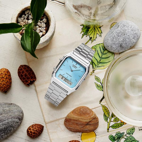 Casio Collection AQ-230A-2A1MQYES Armbanduhr 2. Zeitzone Casio Collection AQ-230A-2A1MQYES Armbanduhr 2. Zeitzone