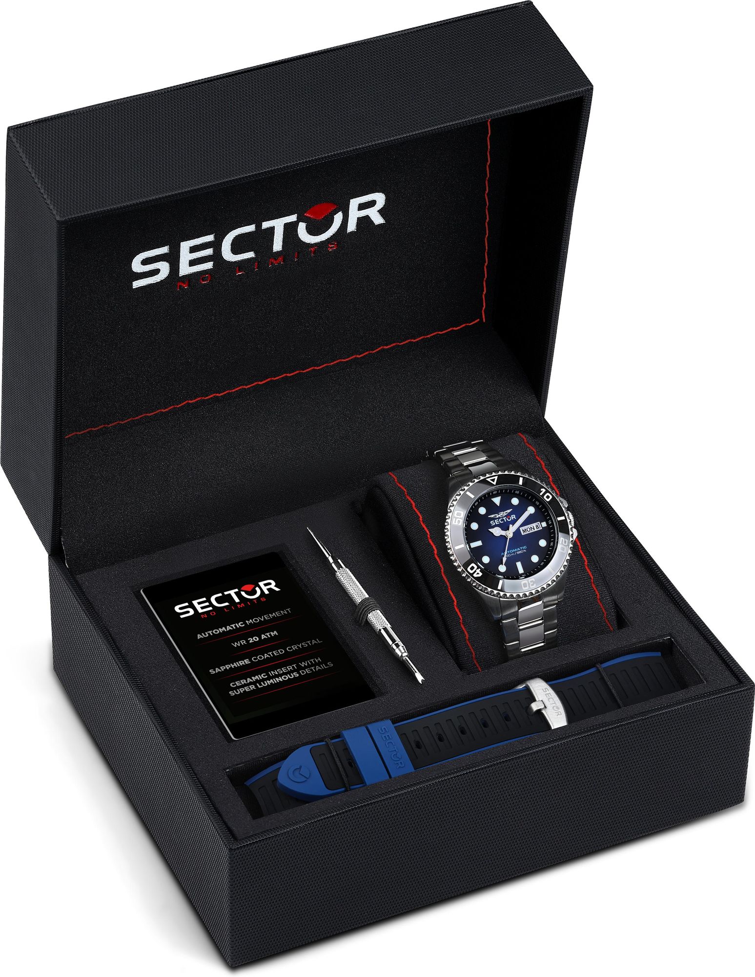 SECTOR 230 R3221161003 Automatic Mens Watch With spare bracelet