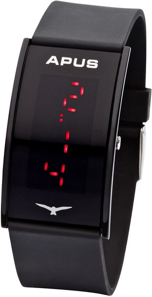 APUS Gamma Black Red AS-Ga-BR LED Watch Very Light APUS Gamma Black Red AS-Ga-BR LED Watch Very Light