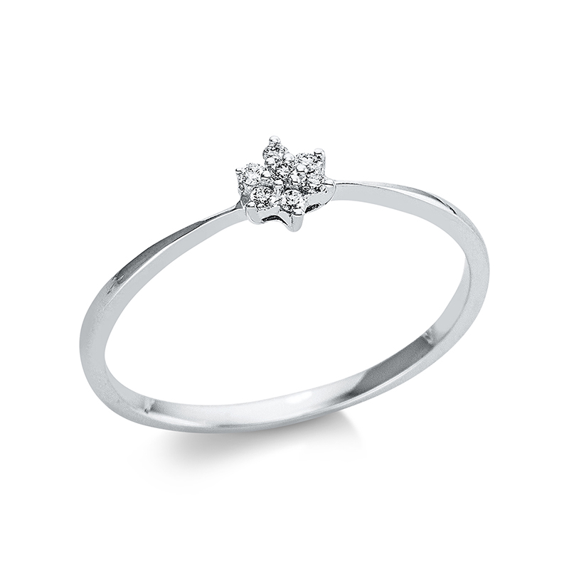 Pure! Diamonds Jewelry - Anello solitarioio 18 kt