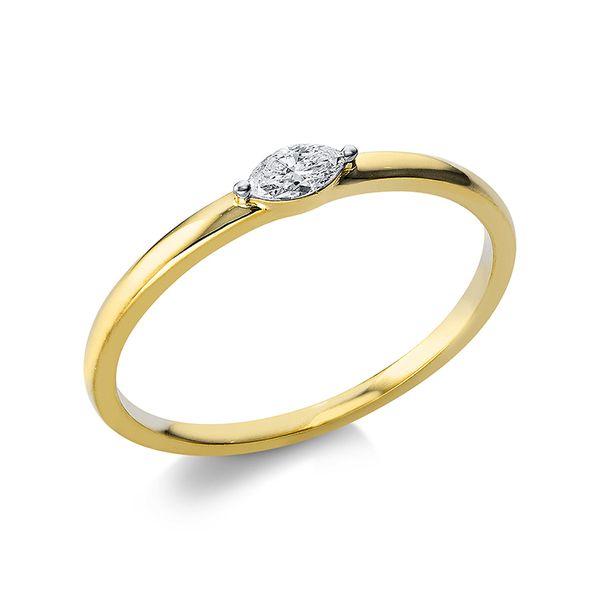 Pure! Diamonds Jewelry - Solitairering 2er-Krappe 18 kt Pure! Diamonds Jewelry - Solitairering 2er-Krappe 18 kt