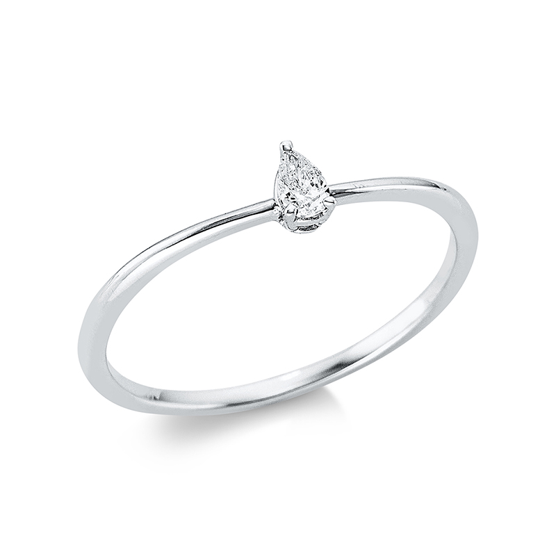 Pure! Diamonds Jewelry - Solitairering 3 -Series Krappe 18 KT