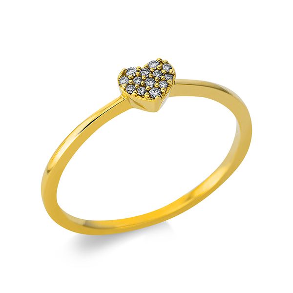 Pure! Diamonds Jewelry - Anneau solitaire 18 kt "Herz" Pure! Diamonds Jewelry - Anneau solitaire 18 kt "Herz"