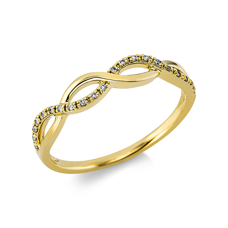 Pure! Diamonds Jewelry - Anneau solitaire 18 kt