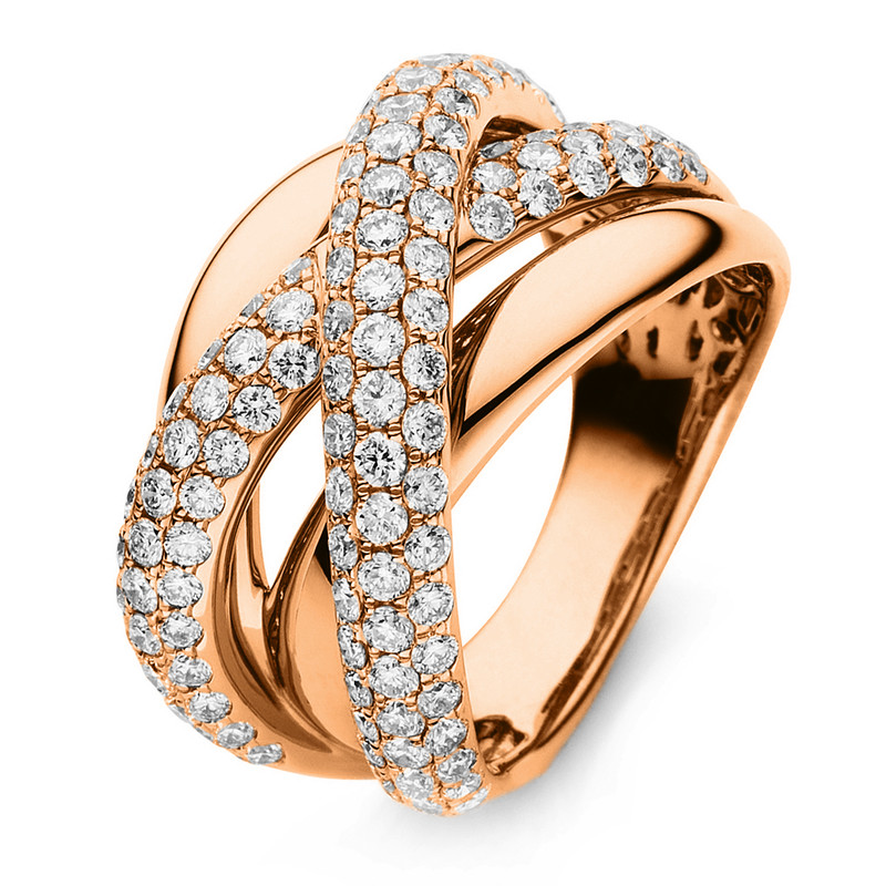 Pure! Diamonds Jewelry - Anillo pavé 18 kt