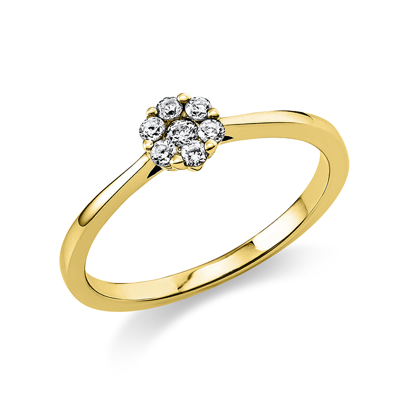 Pure! Diamonds Jewelry - Anneau solitaire 18 kt