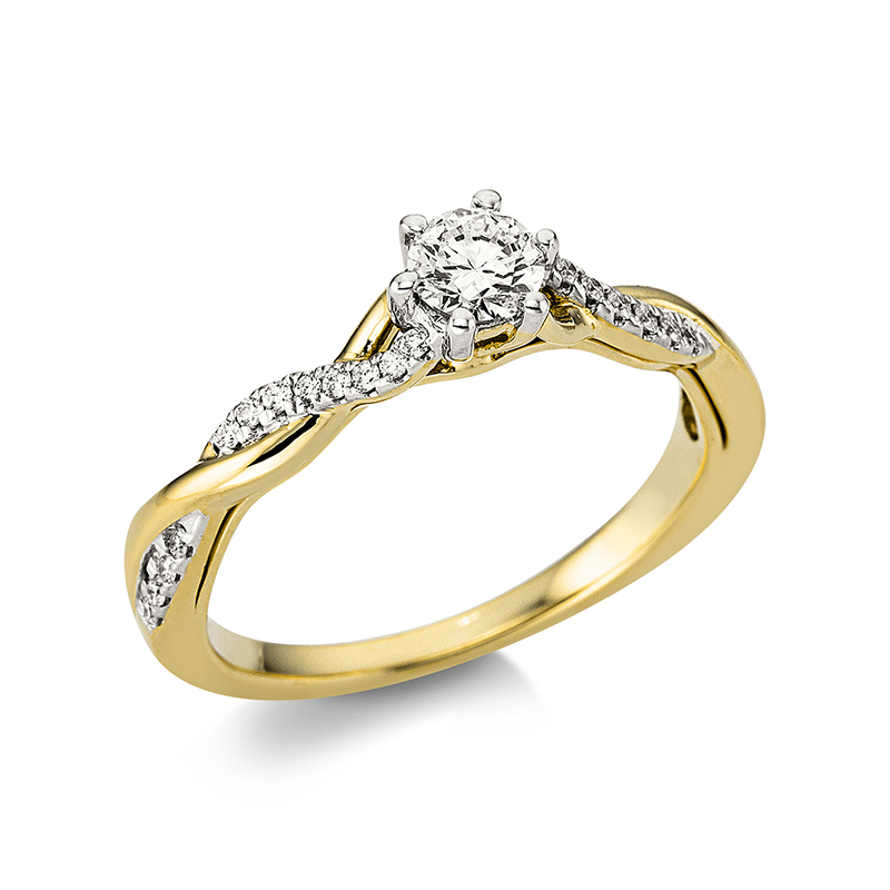 Pure! Diamonds Jewelry - Solitairering 18 kt