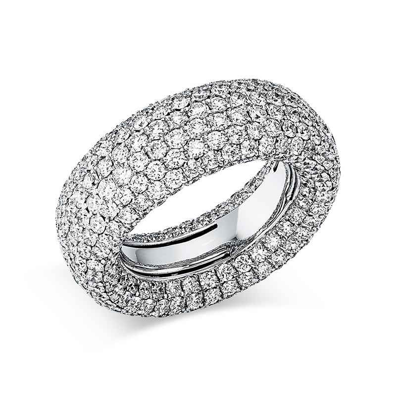 Pure! Diamonds Jewelry - anneau pavé 18 kt