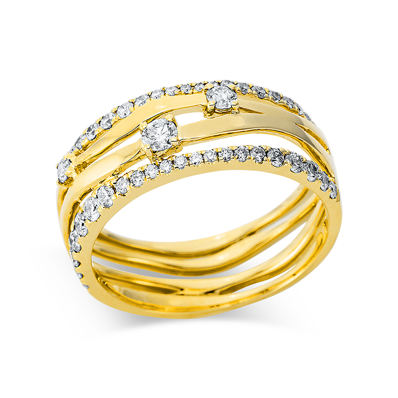 Pure! Diamonds Jewelry - Anello solitarioio 18 kt