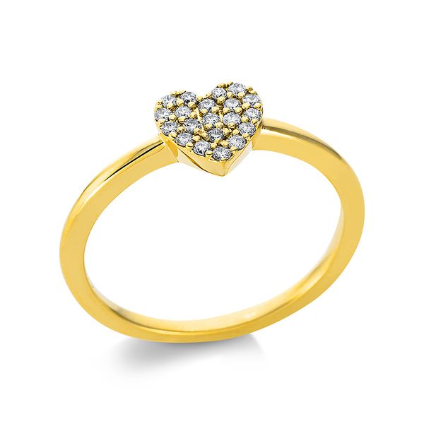 Pure! Diamonds Jewelry - Anneau solitaire 18 kt  "Herz"