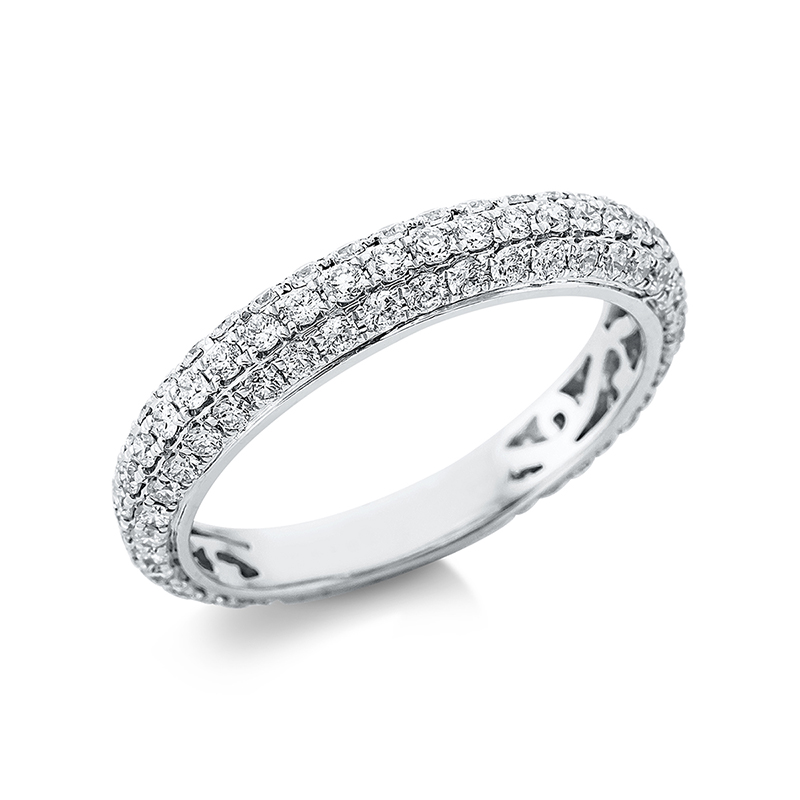 Pure! Diamonds Jewelry - Anello con pave 18 kt