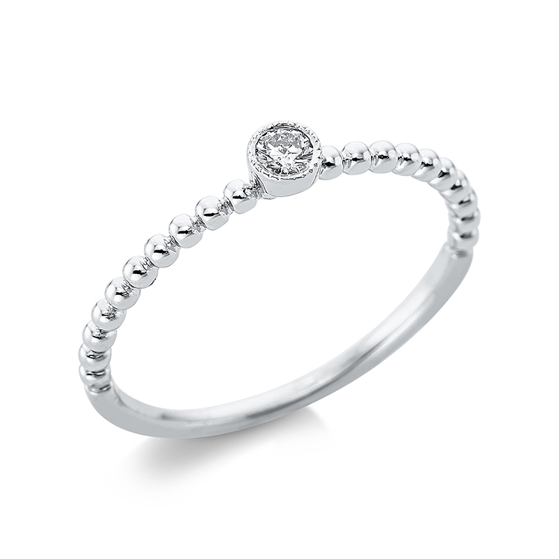 Pure! Diamonds Jewelry - Anneau solitaire Zae 18 kt