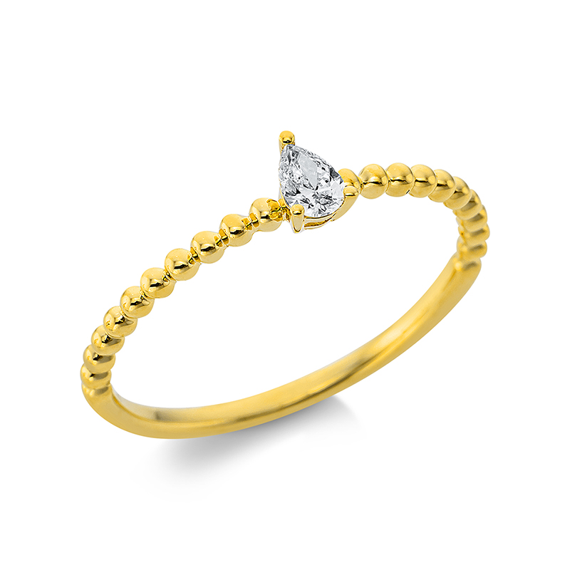 Pure! Diamonds Jewelry - Anillo solitario 3 plazas madder 18 kt