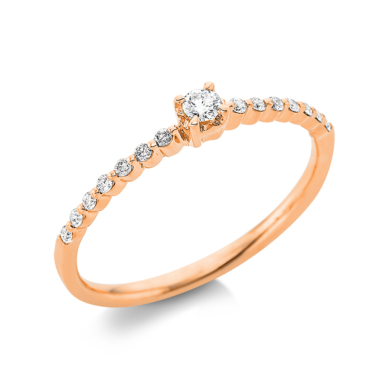 Pure! Diamonds Jewelry - Anneau Solitaire 4 griffes 18 kt